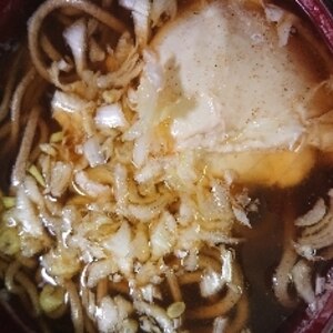 麺つゆでかけそば